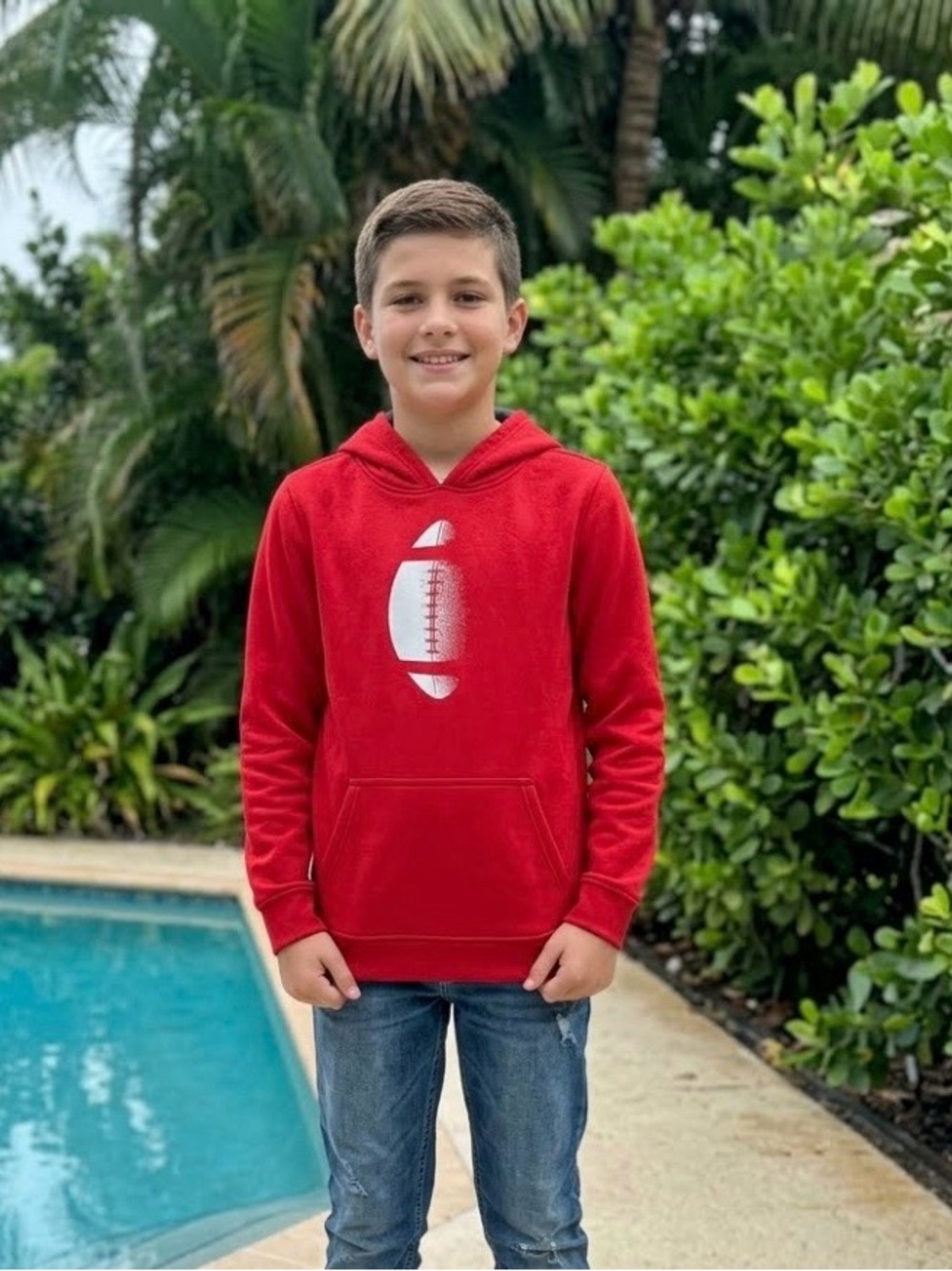 🧥💙Tek Gear Red Hoodie Girls/Boys Size L